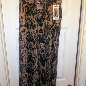 New Leopard Print Wide Leg Pants